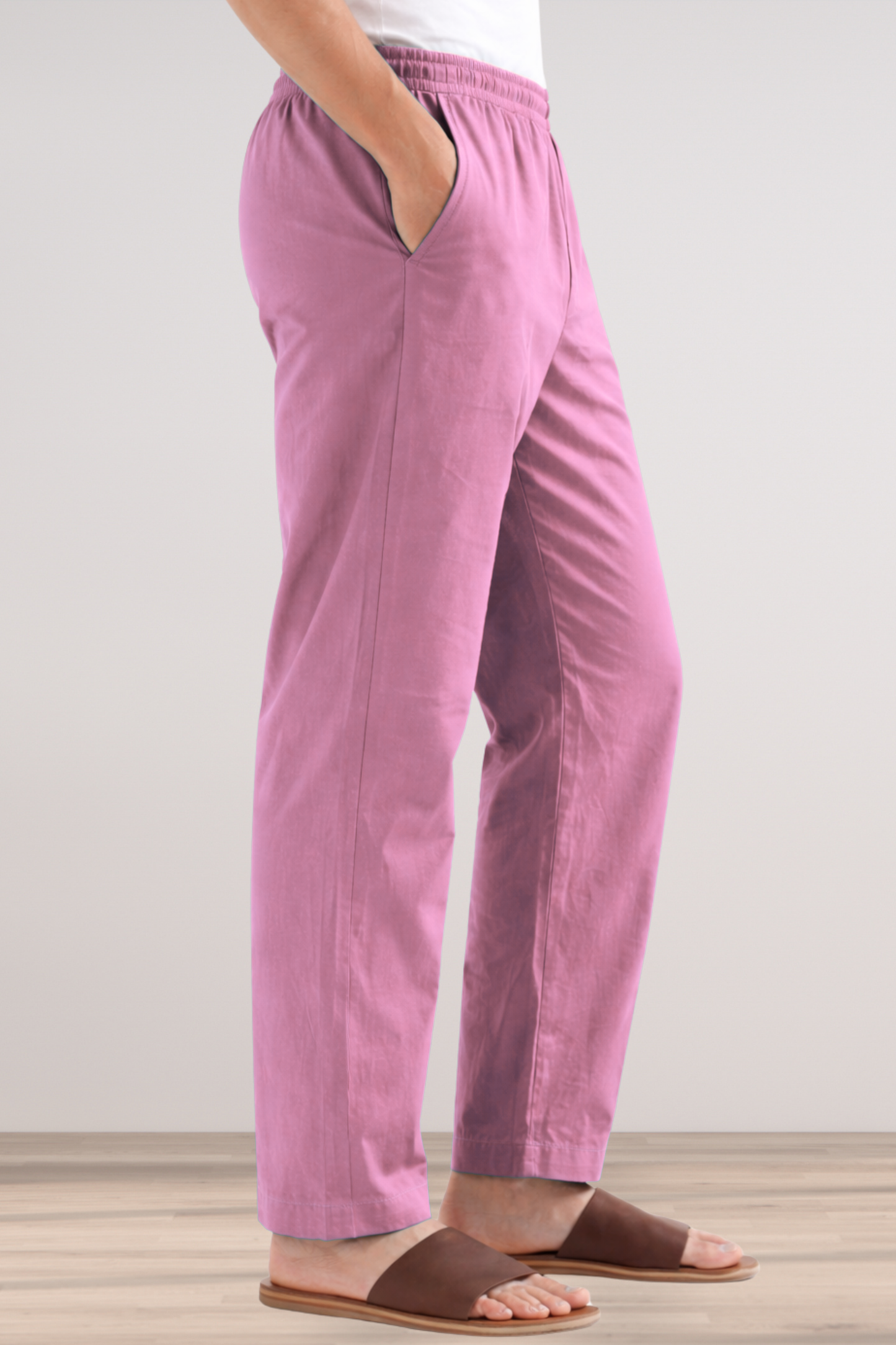 Berry Pink Cotton Pant Pajama