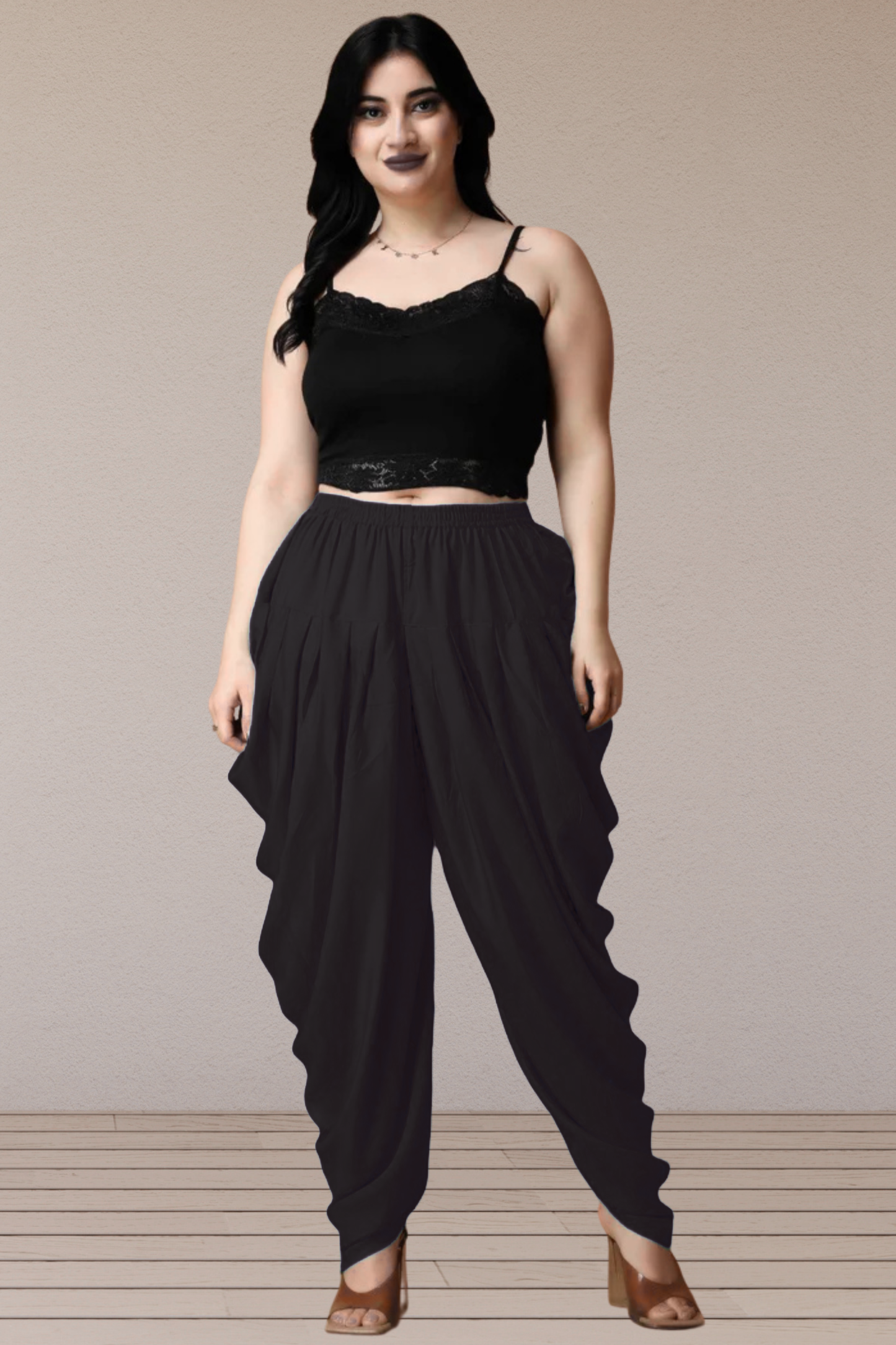 Black Belted Dhoti Salwar