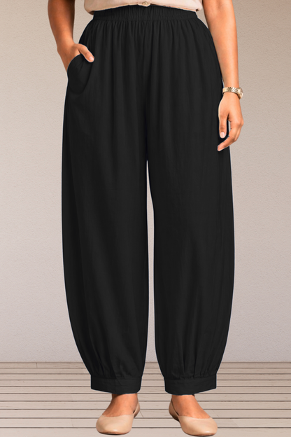 Black Cotton Afghani Pants