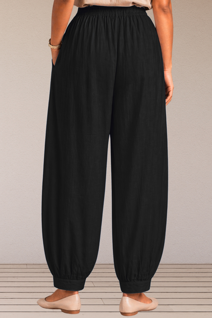 Black Cotton Afghani Pants