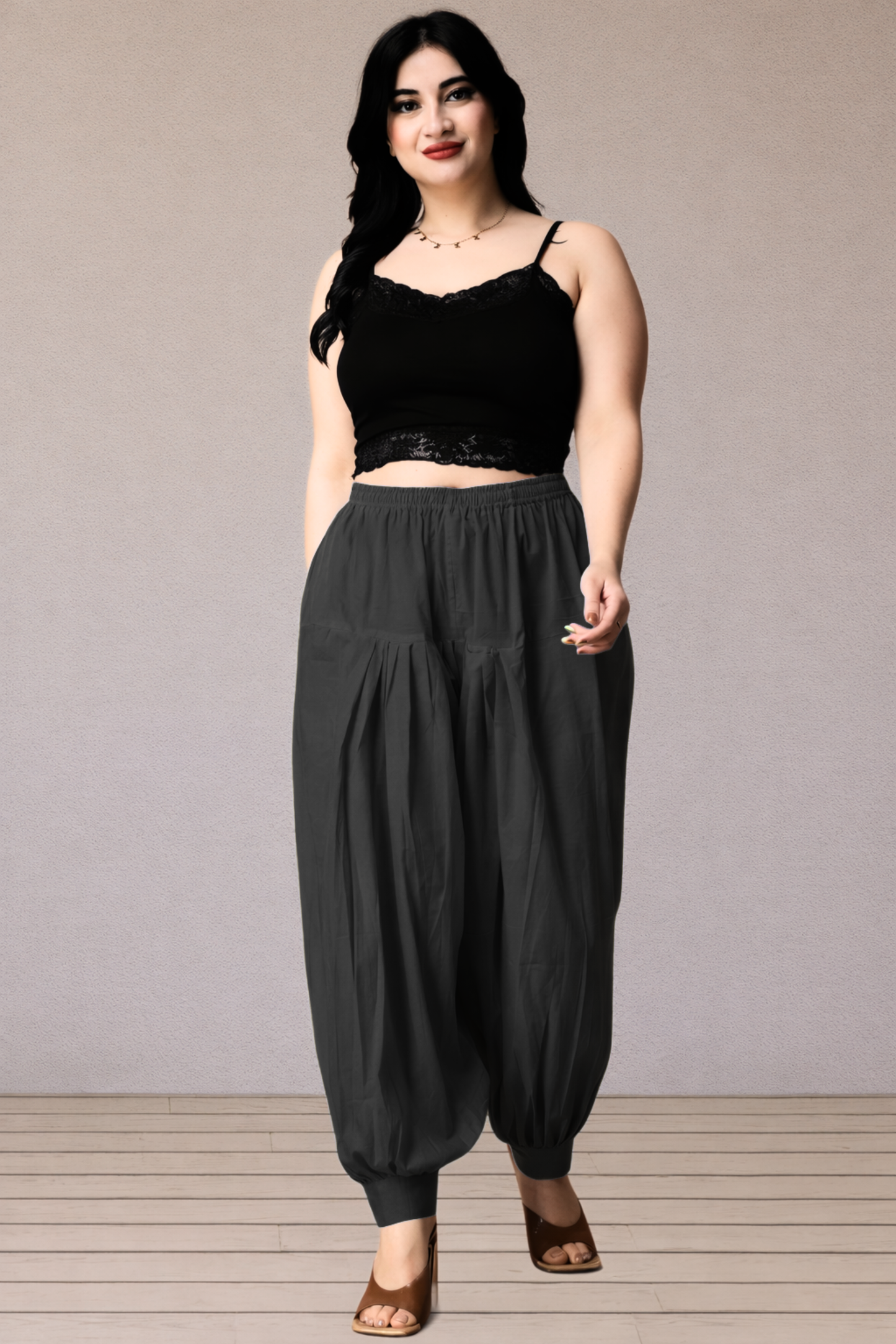 Black Cotton Afghani Salwar