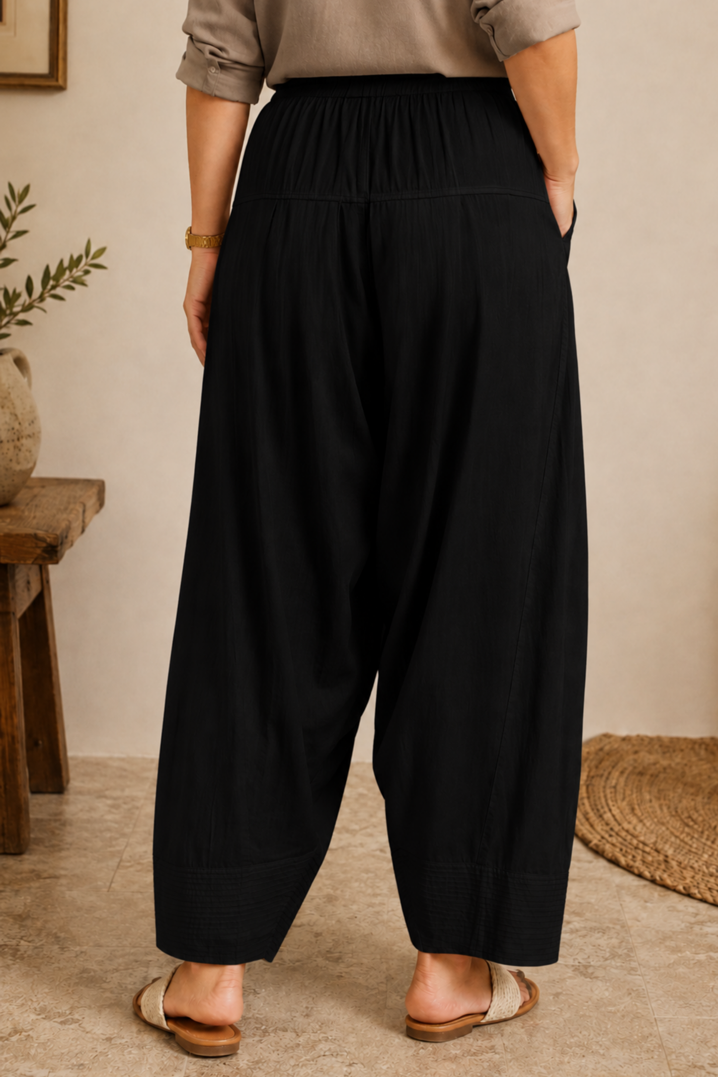Black Cotton Farshi Salwar