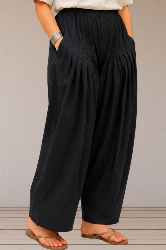 Black Cotton Farshi Salwar