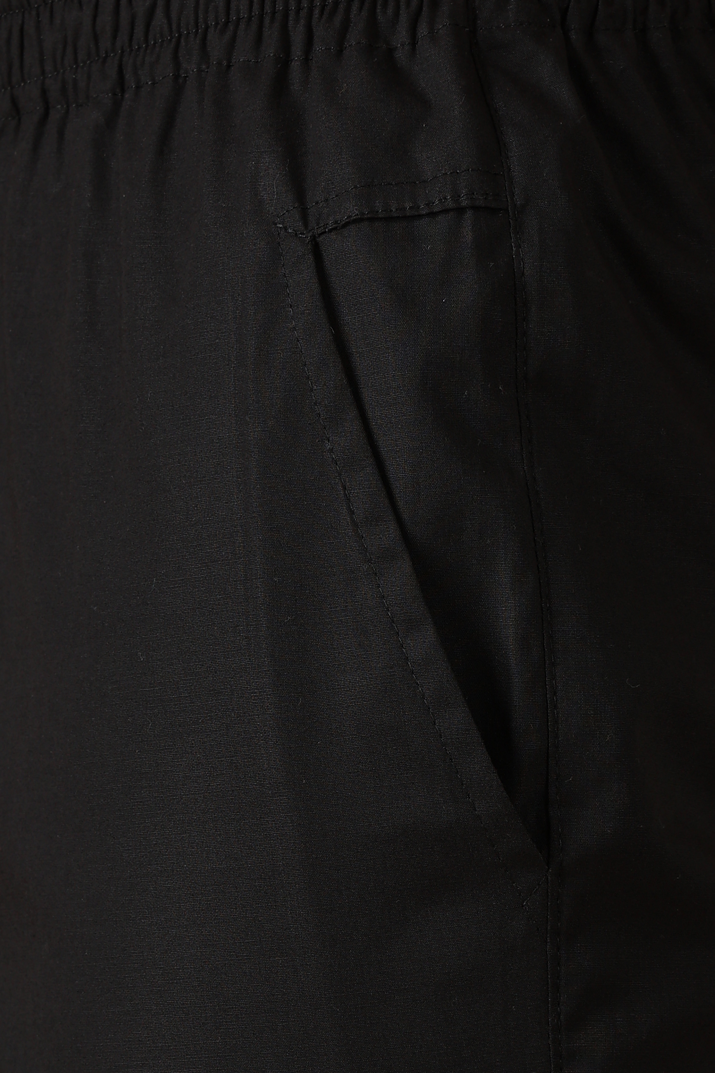 Black Cotton Shorts