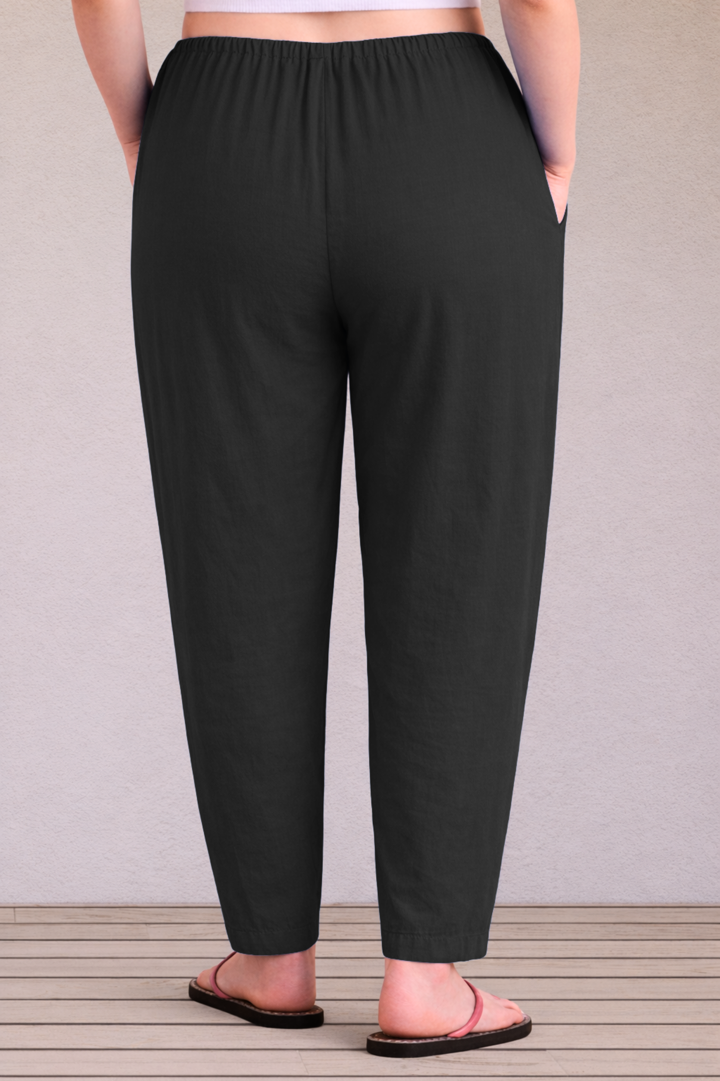 Black Easy Fit Cotton Maternity Salwar