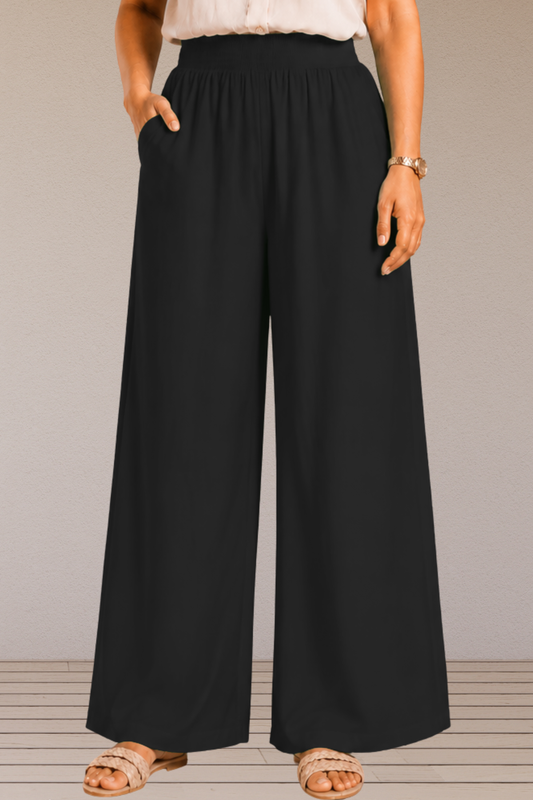 Black Flared Palazzo Pant