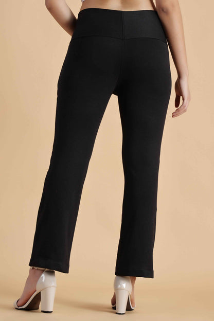 Buy Plus Size ​Black Tummy Tucker Pant At Apella | Sizes XS to 10 XL | India | Free Delivery | Customized