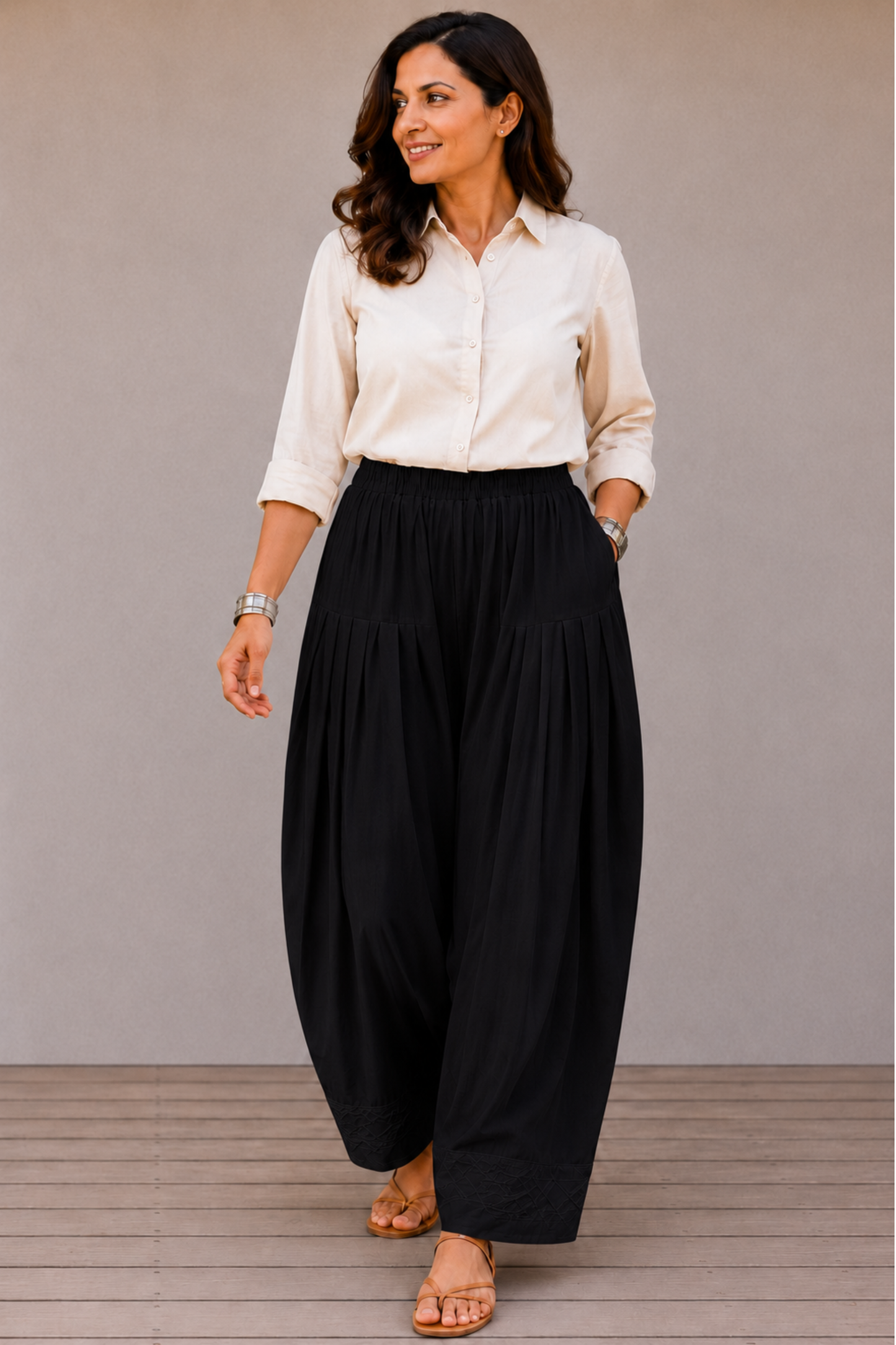 Black Rayon Farshi Salwar