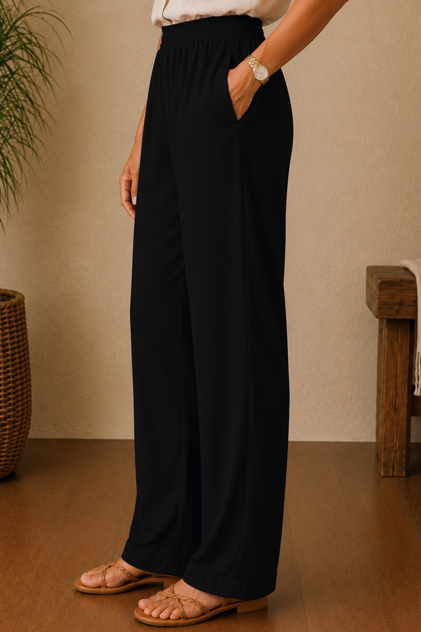 Black Rayon Kurti Pant