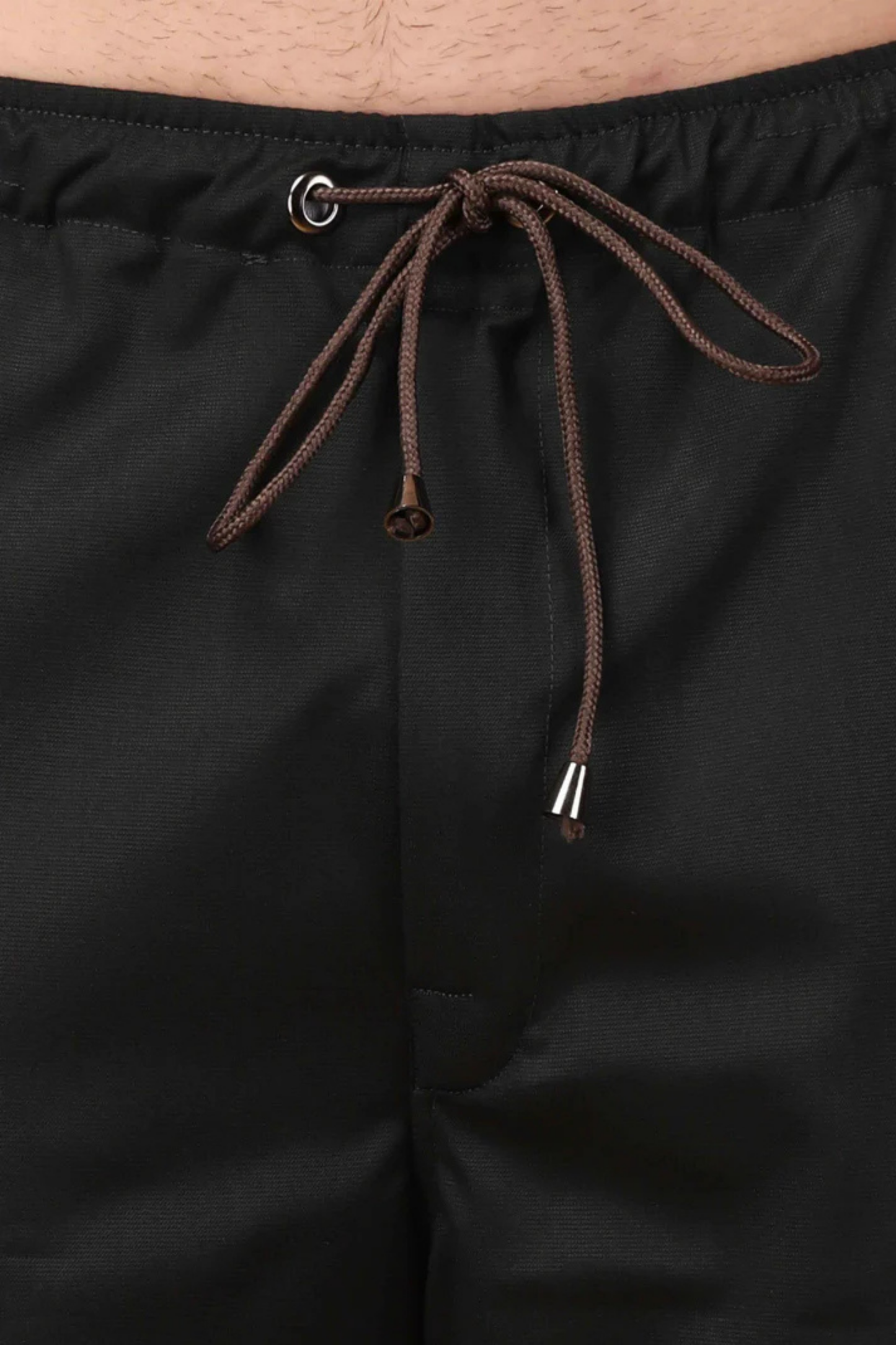 Black Stretchable Cargo Pants - 4 Pocket