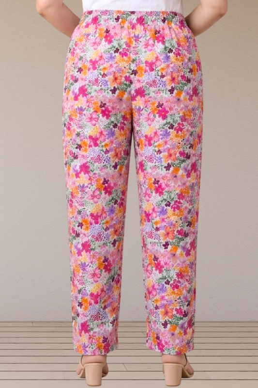 Blossom Garden Printed Cotton Pant