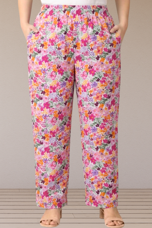 Blossom Garden Printed Cotton Pant