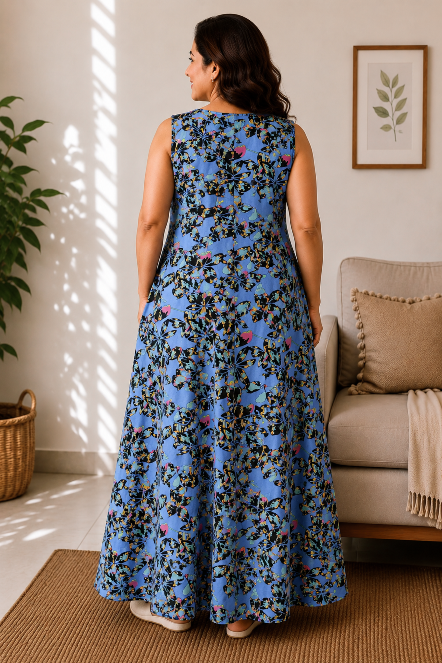 Blue Haven Floral Night Gown
