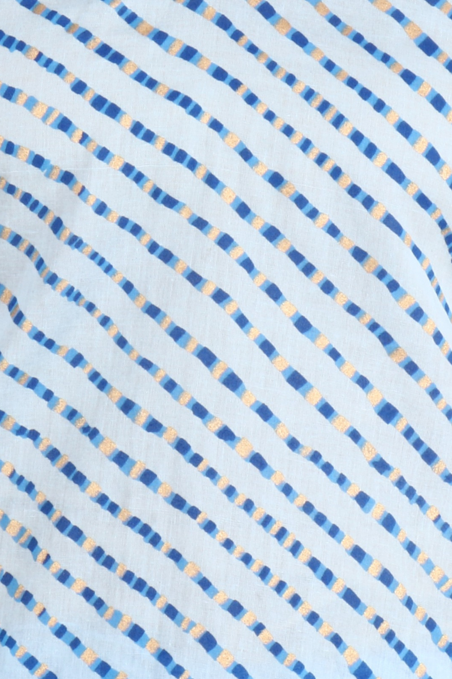 Blue Lehariya Printed Cotton Night Suit