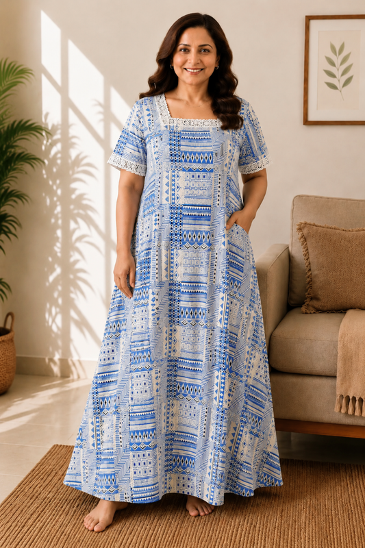 Medallion Muse Rayon Night Gown