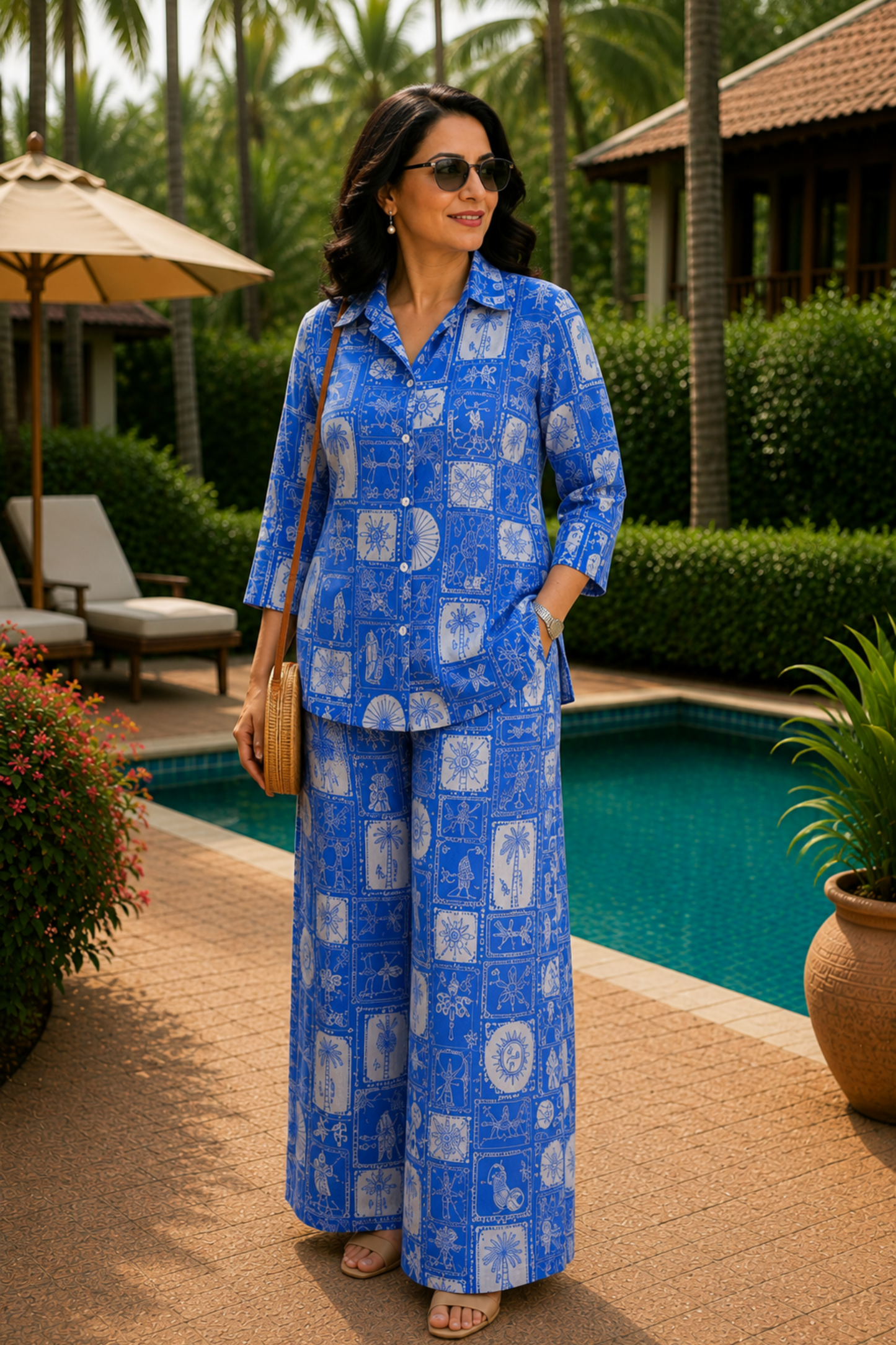 Blue Voyage Printed Co-ord Set