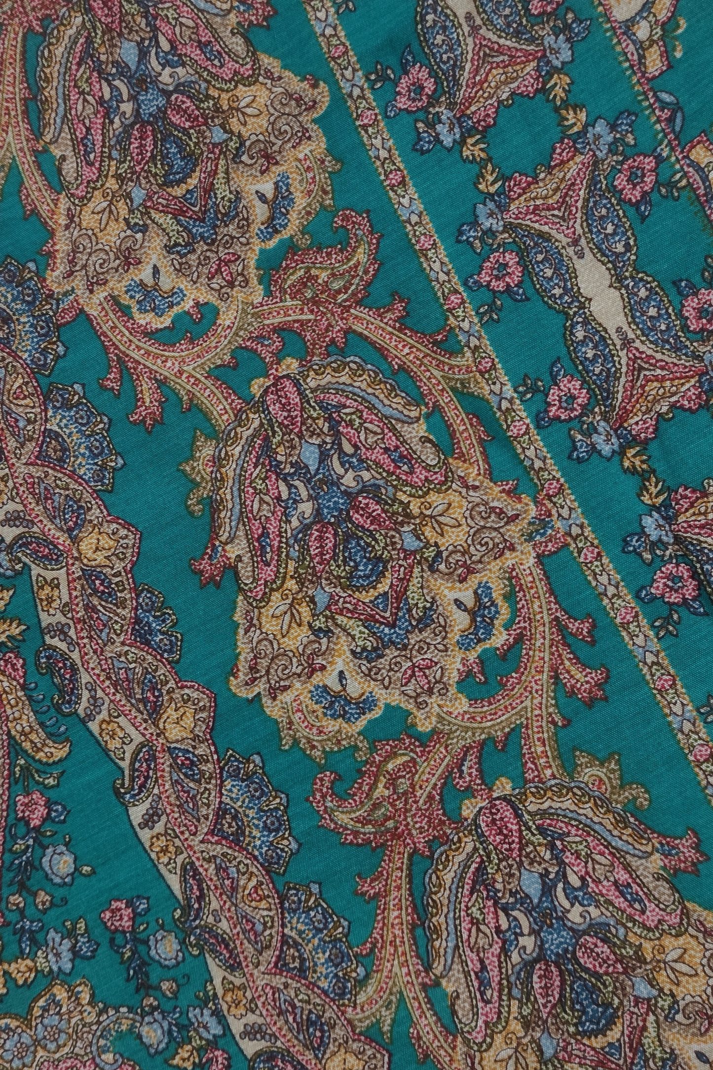 Blue Abstract Silk Dupatta