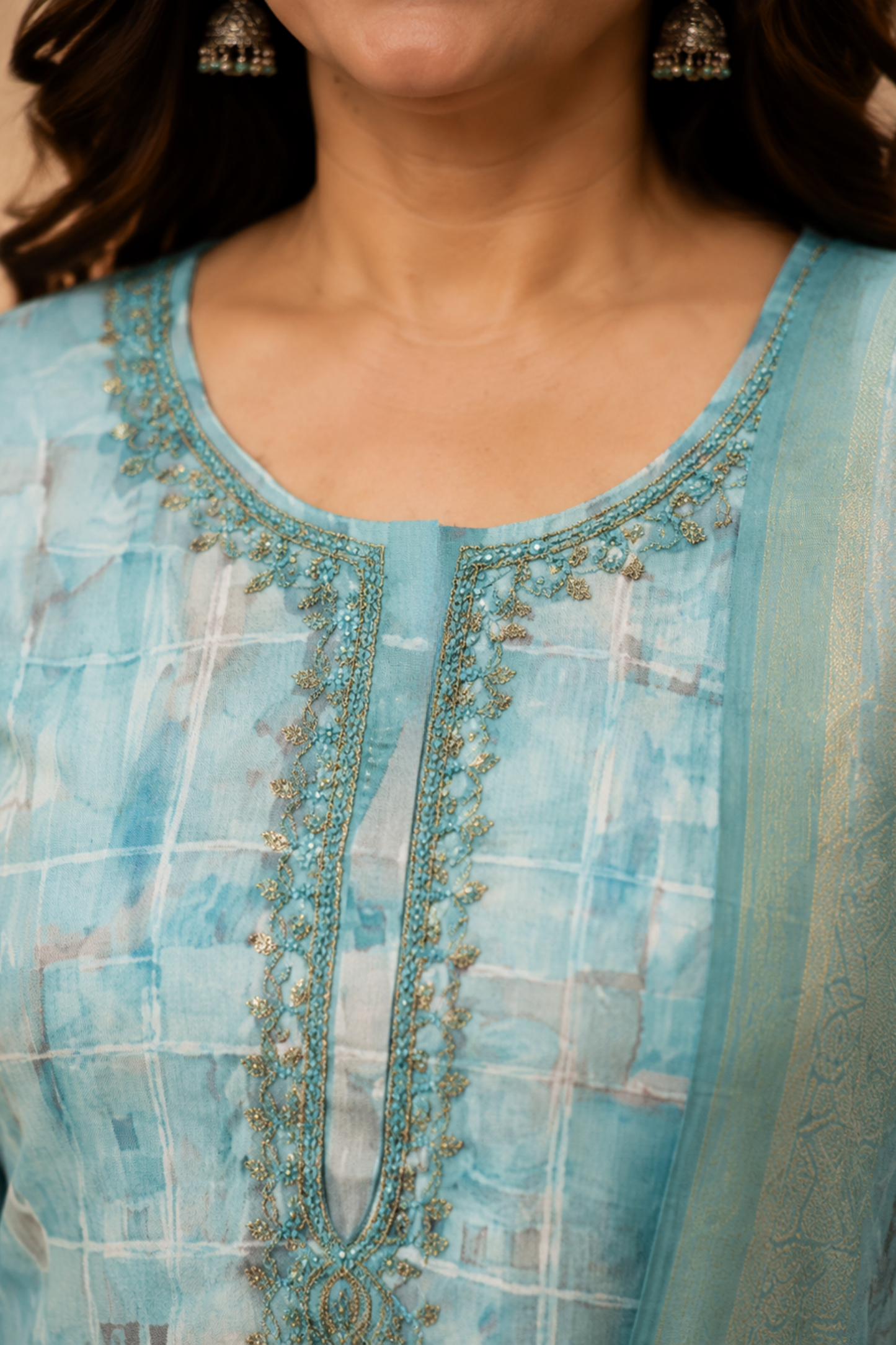 Blue Dusty Sitara Suit Set
