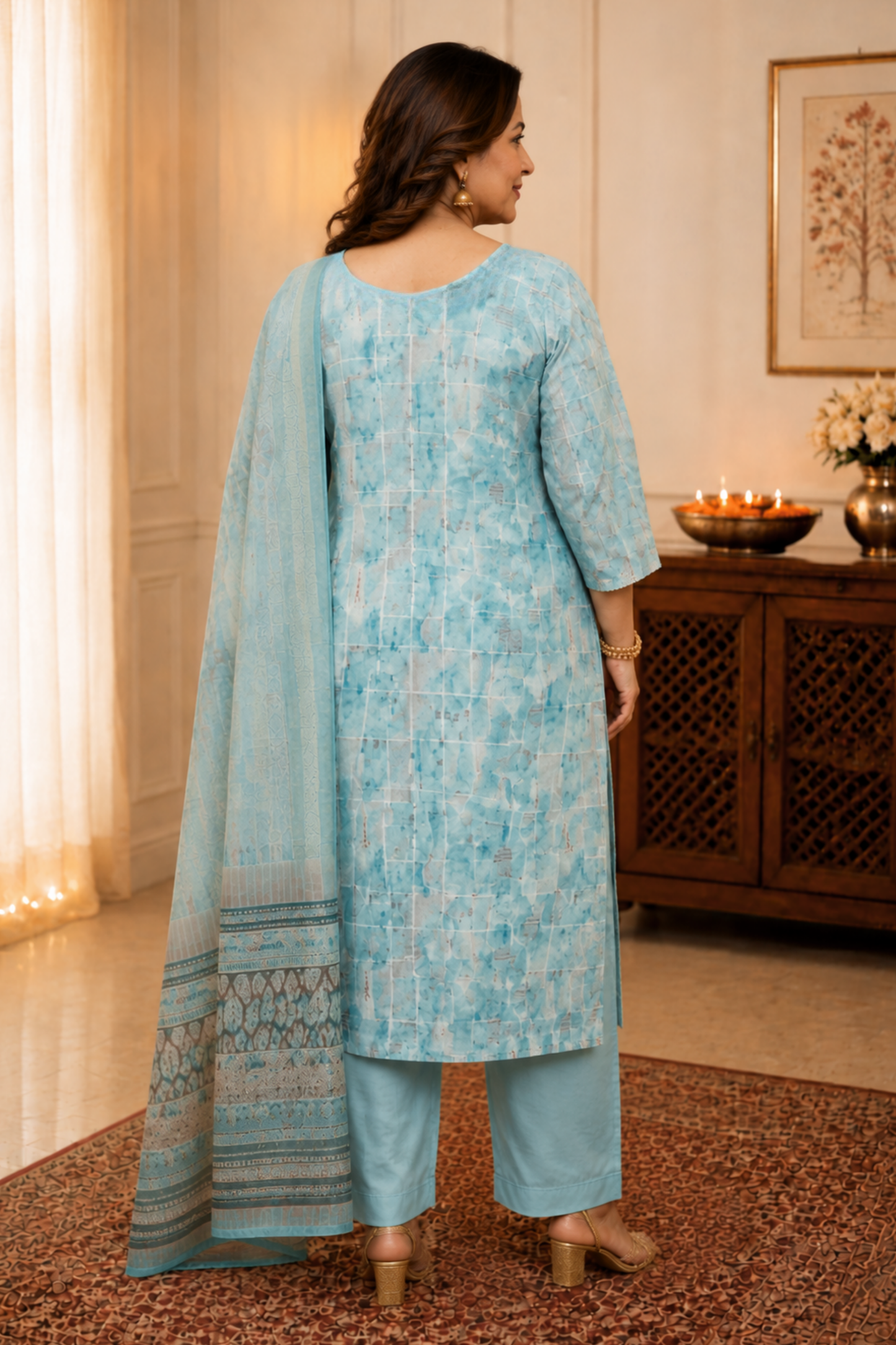Blue Dusty Sitara Suit Set