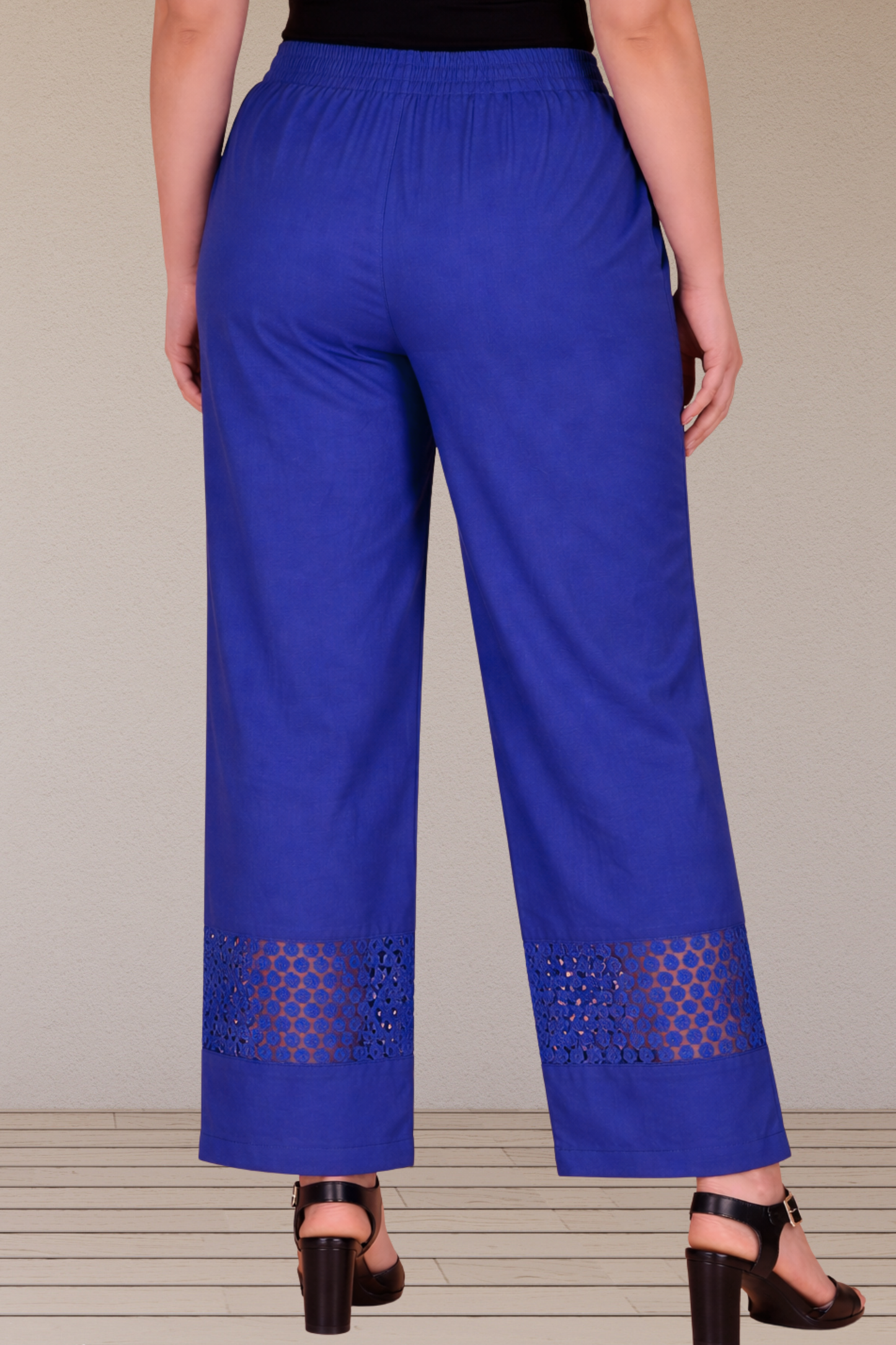 Blue Ribbon Detailed Cotton Palazzo
