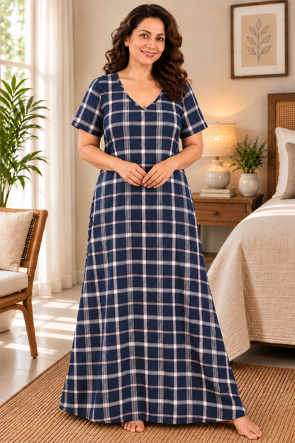 Indigo Weekend Rayon Lounge Dress