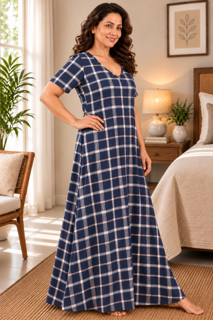Indigo Weekend Rayon Lounge Dress