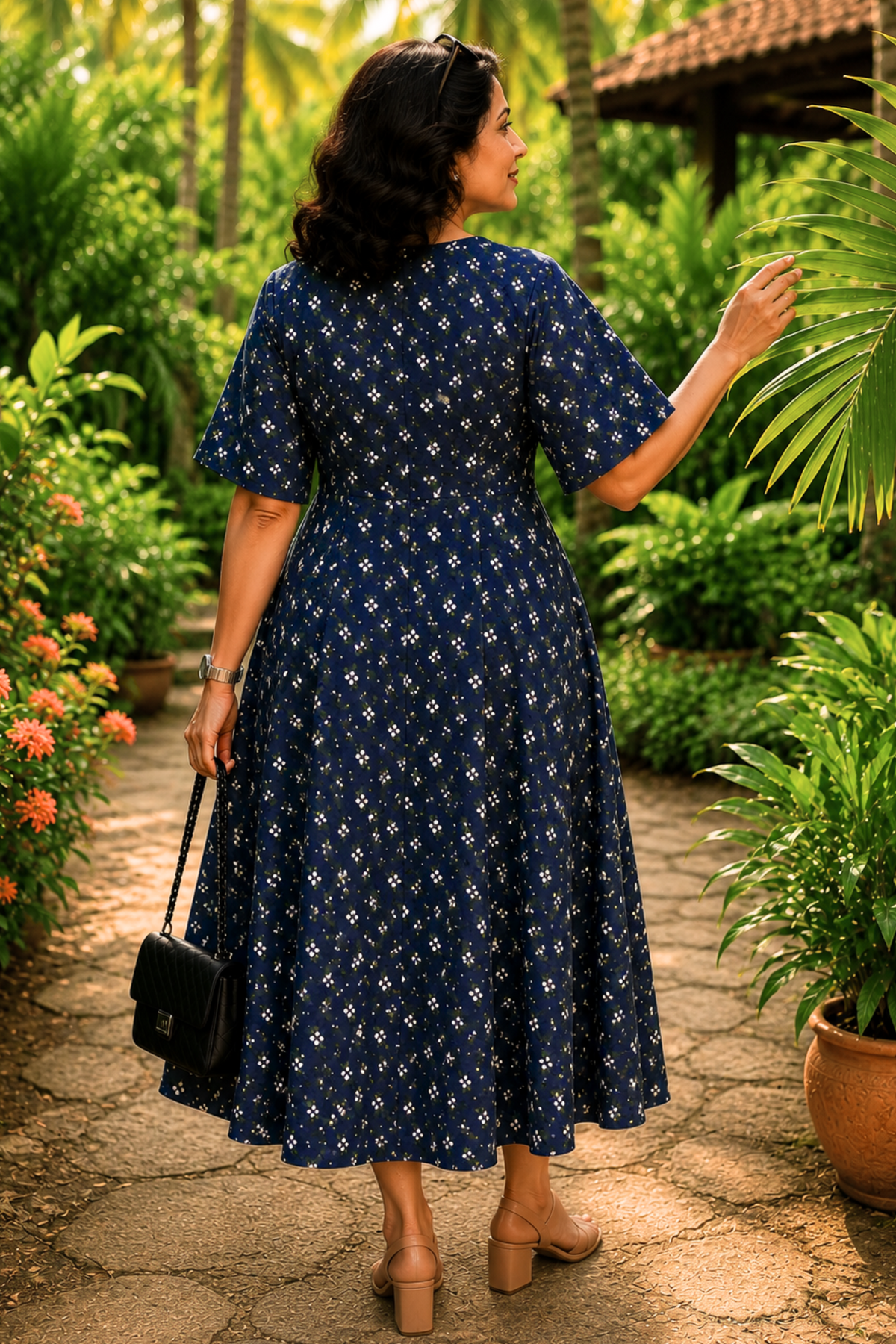 Bluebell Garden Floral Dress With Pockets