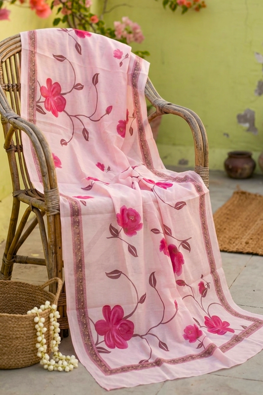 Blush Breeze Organza Dupatta