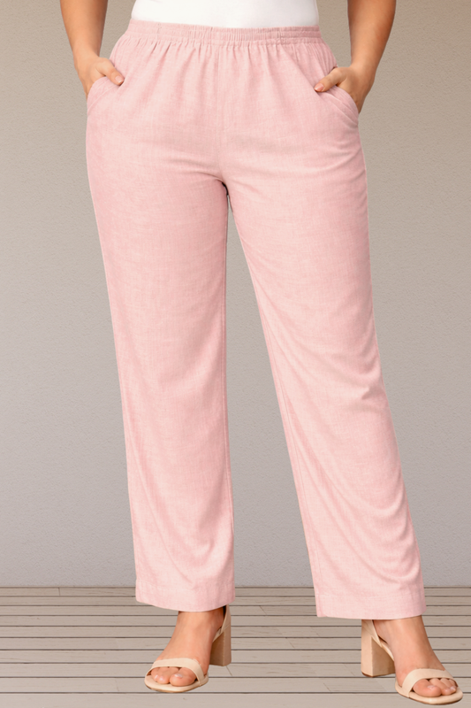 Blush Cotton Pant Palazzo