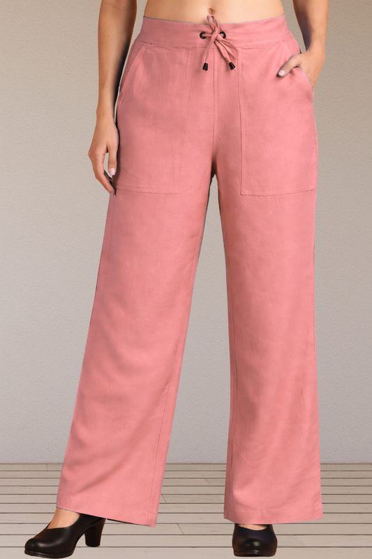 Blush Linen Cotton Ease Pants