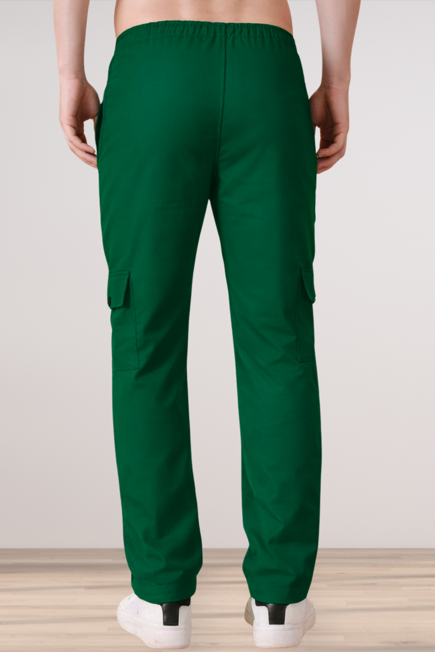 Bottle Green Cotton Cargo