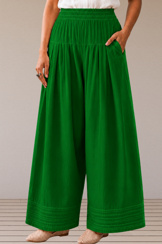 Dark Green Cotton Farshi Salwar