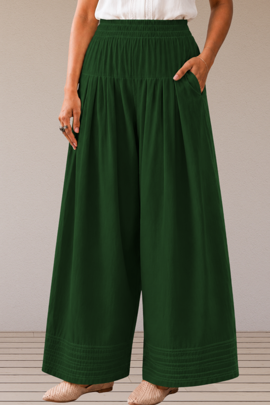 Bottle Green Cotton Farshi Salwar