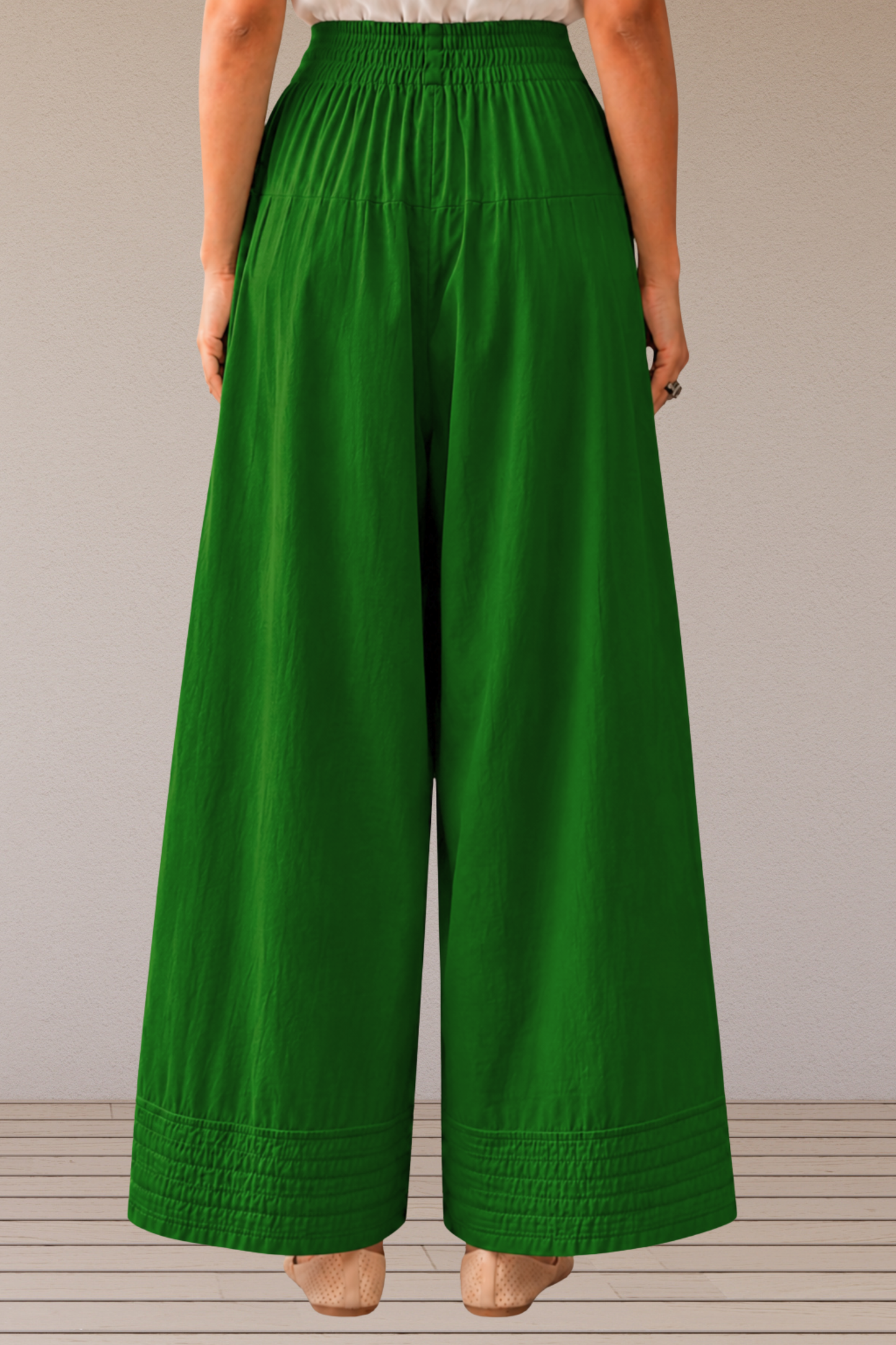 Dark Green Cotton Farshi Salwar