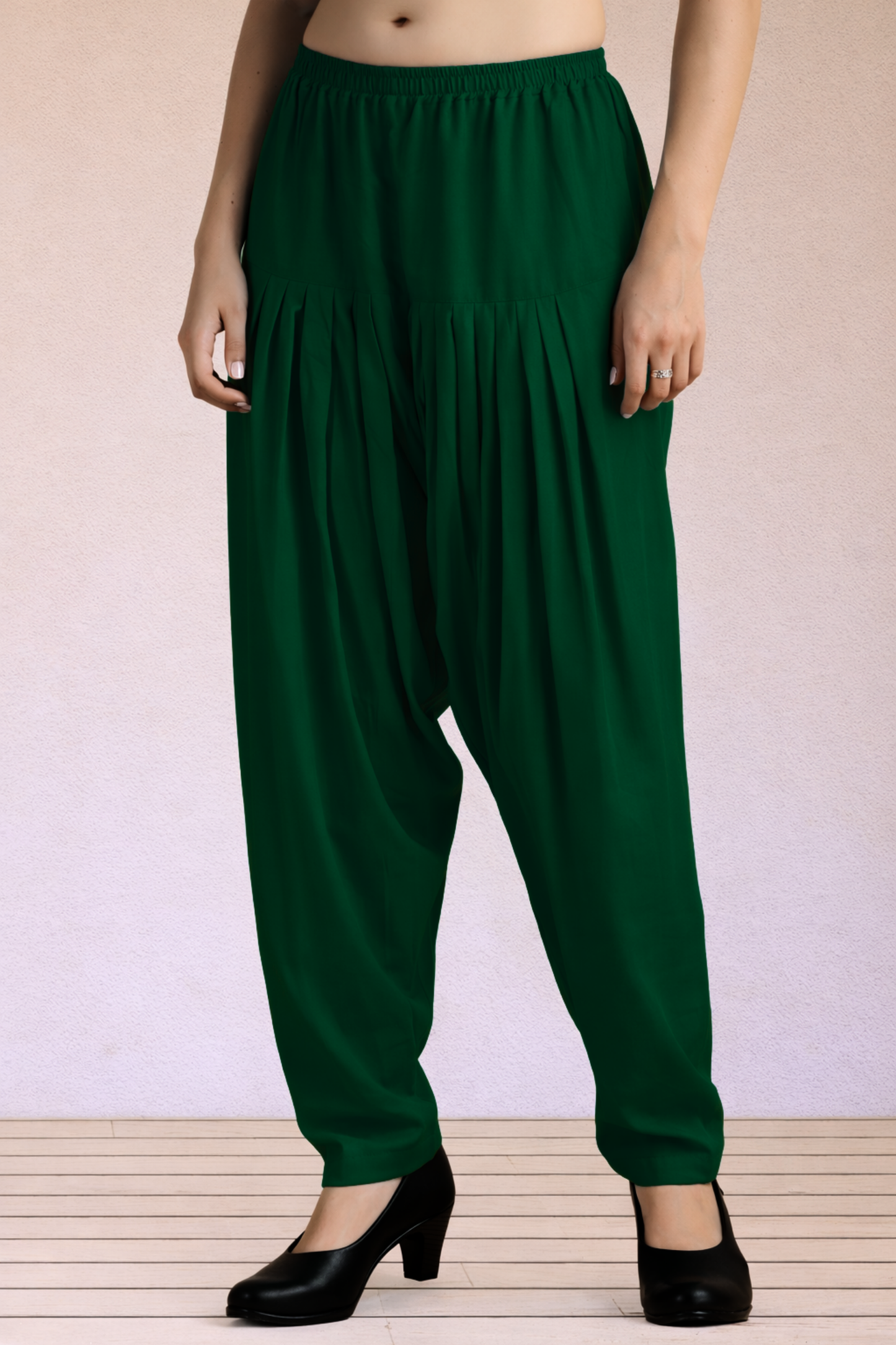 Bottle Green Easy Fit Rayon Salwar