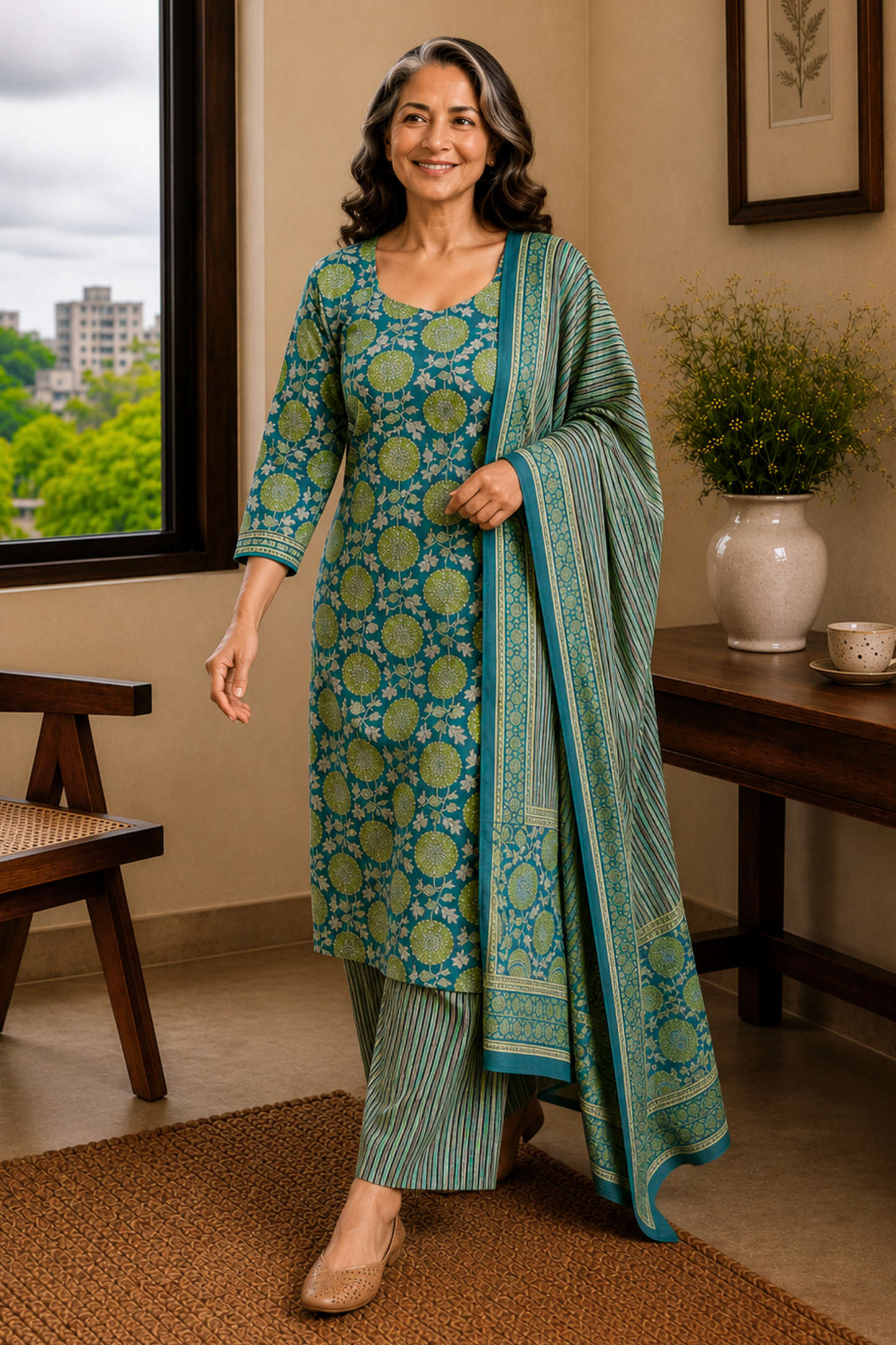 Breezy Muse Cotton Suit Set