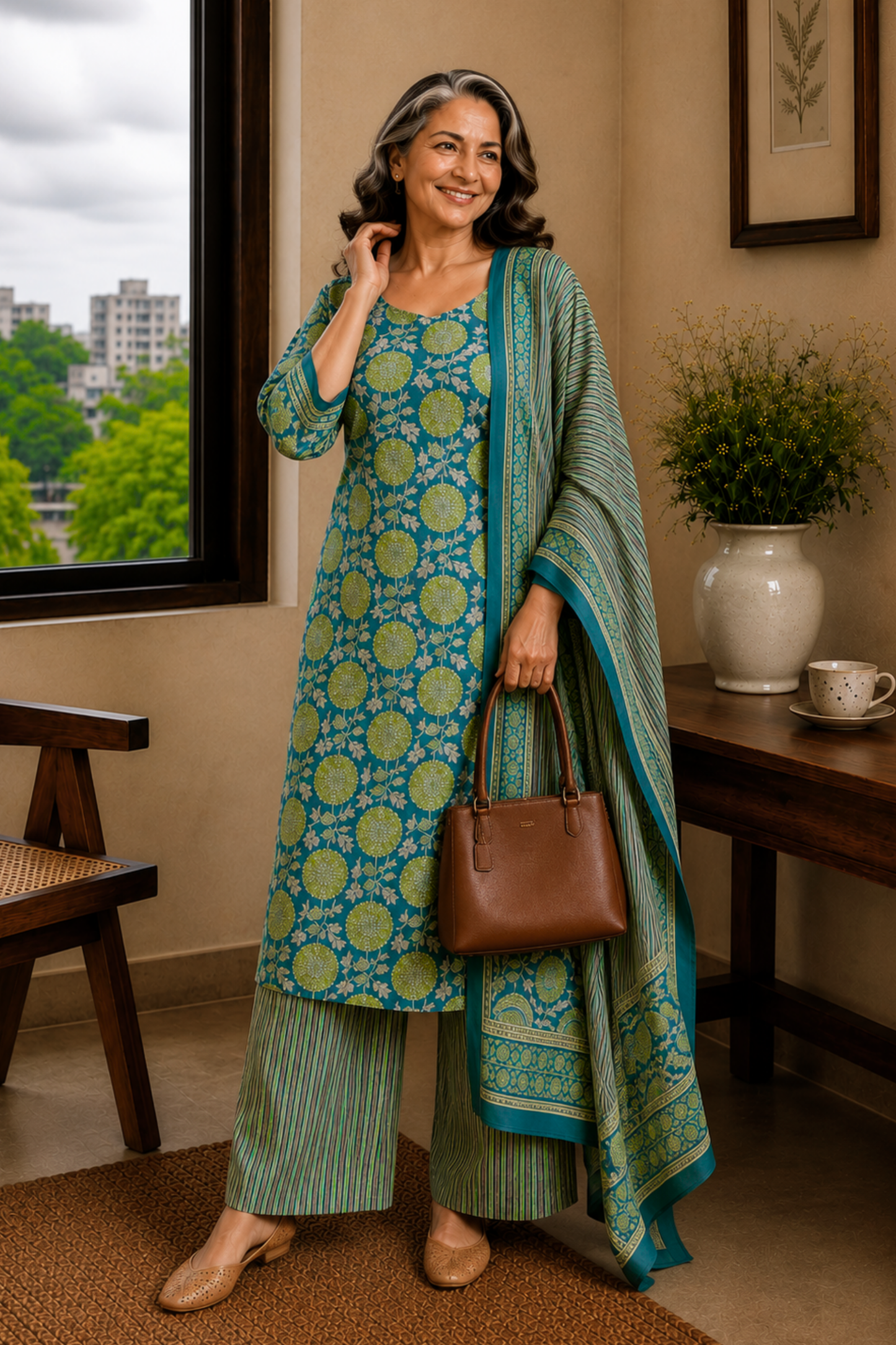 Breezy Muse Cotton Suit Set