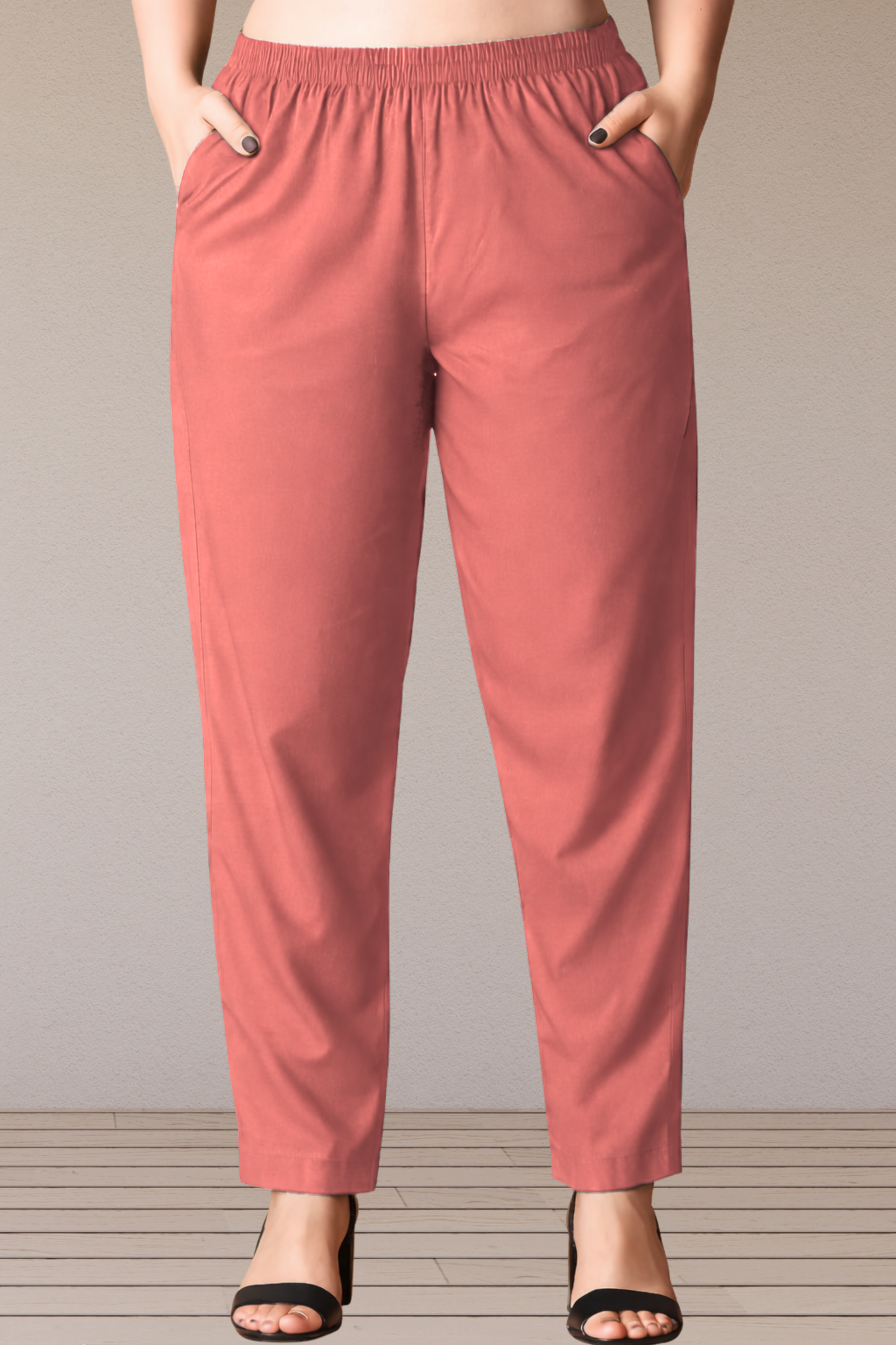 Brick Cotton Kurti Pant