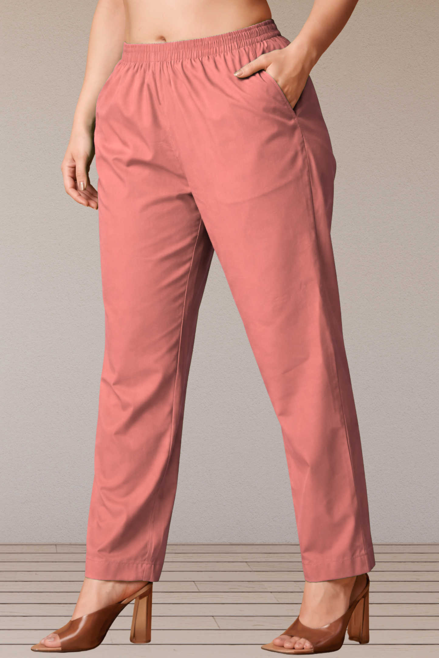 Brick Cotton Kurti Pant