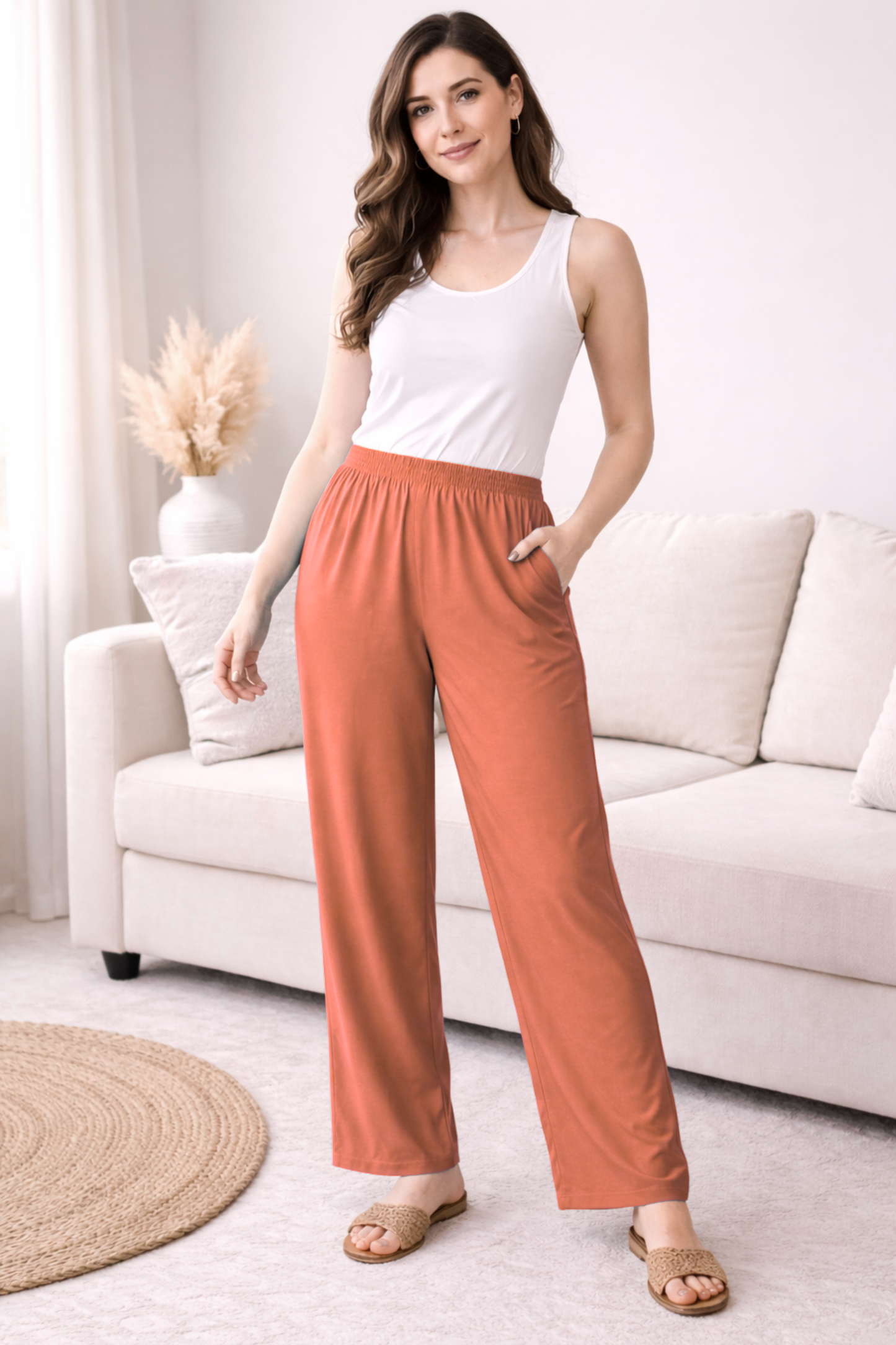Brick Rayon Kurti Pant