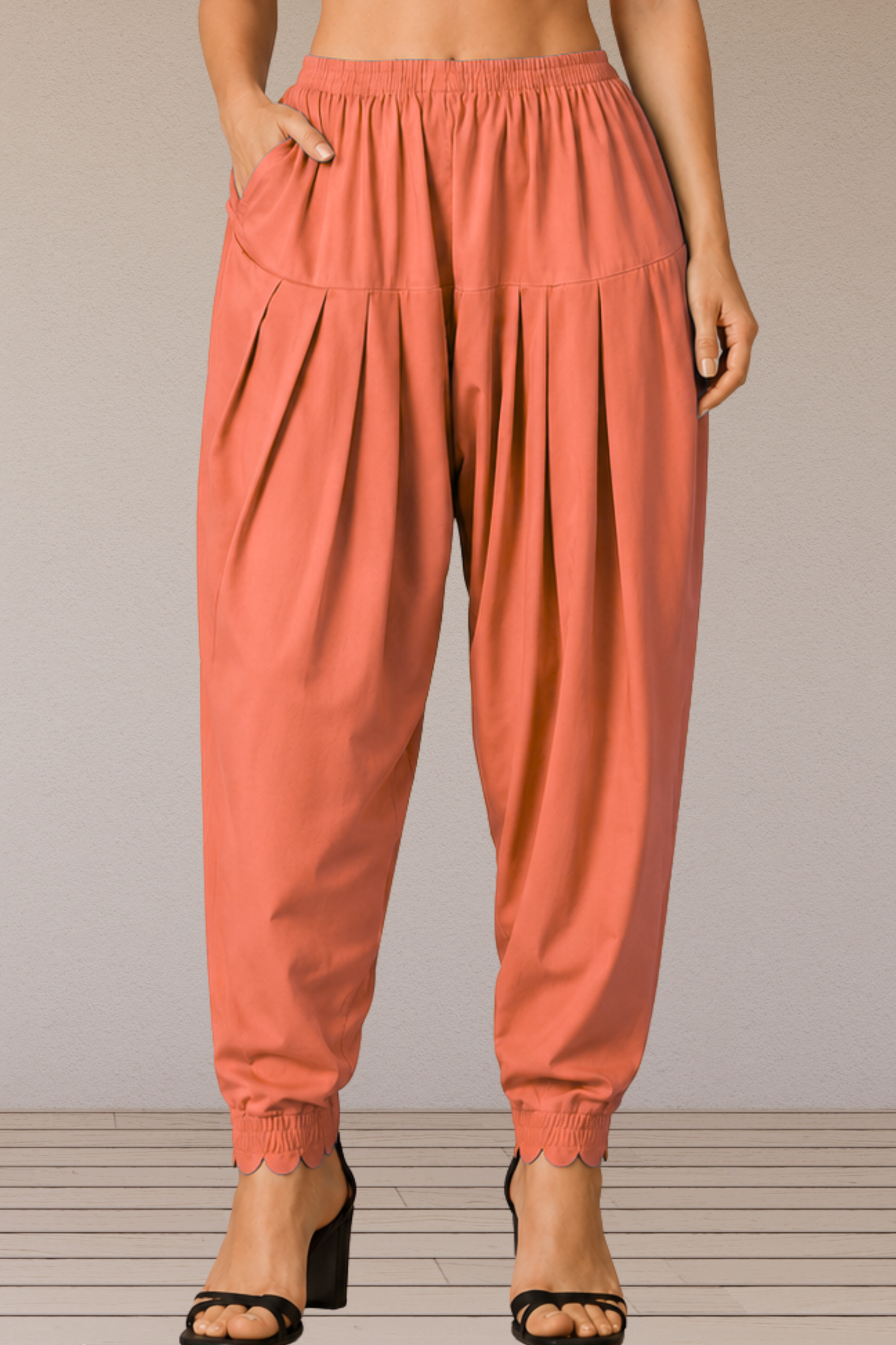 Brick Scallop Cut Salwar