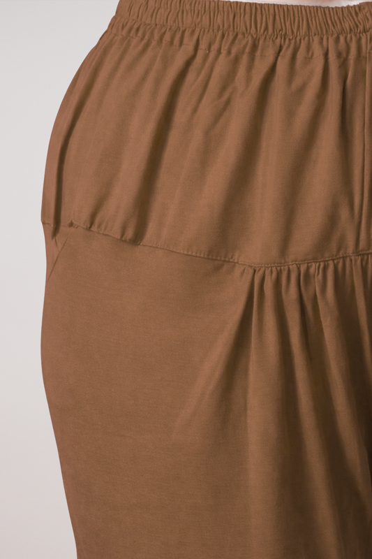 Brown Cotton Churidar Pants