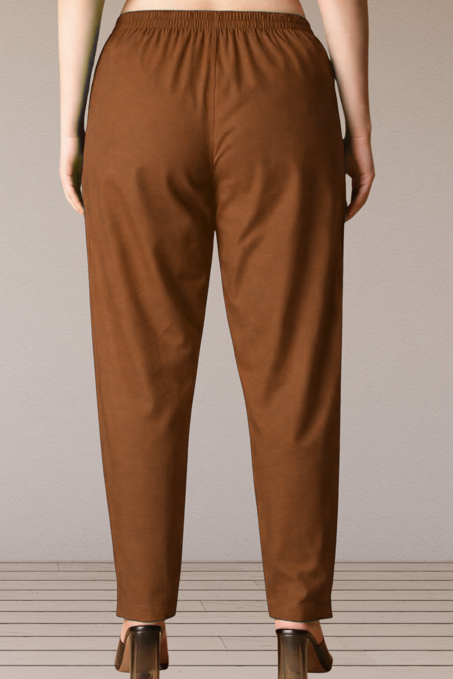 Brown Cotton Kurti Pant