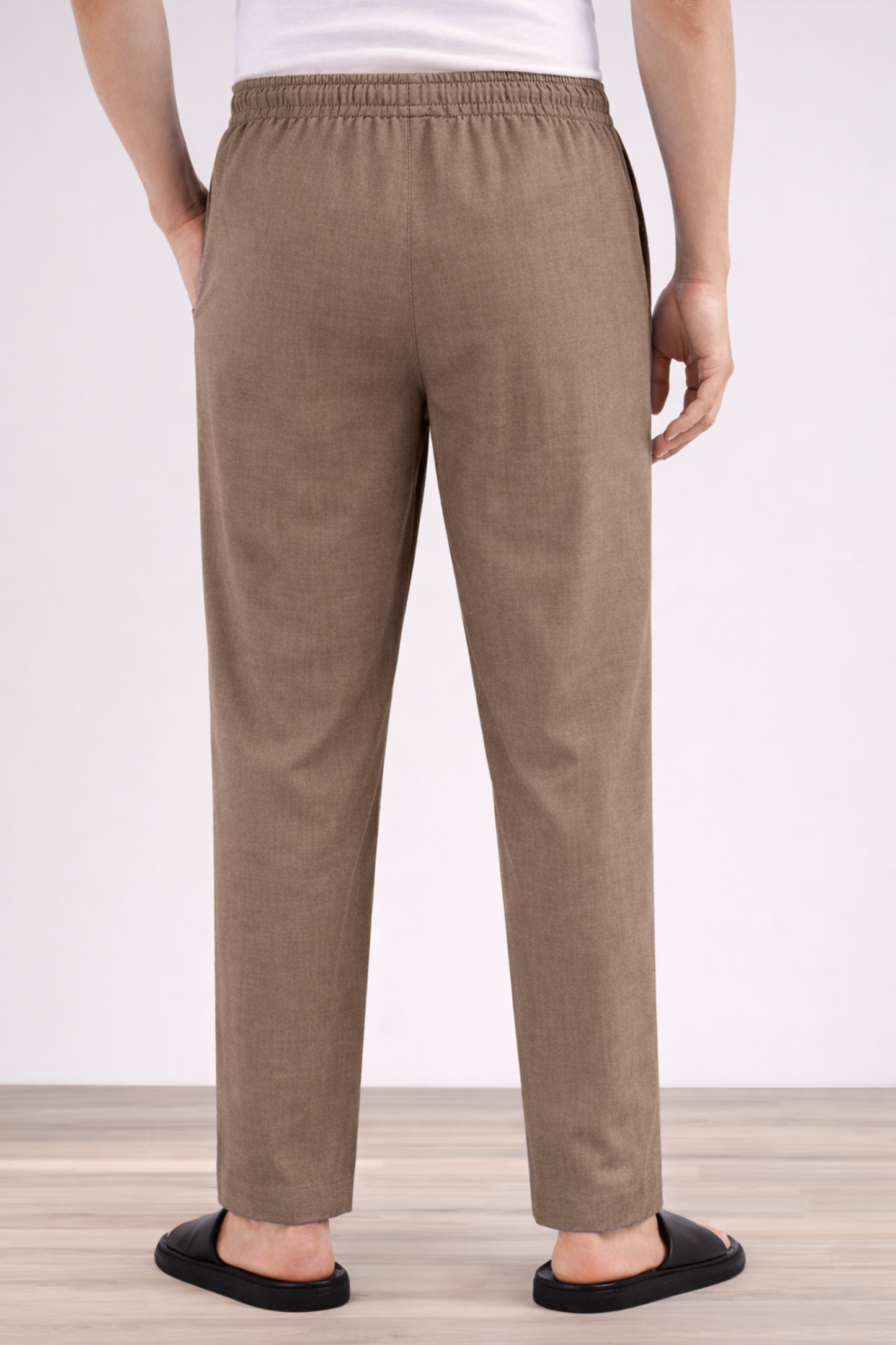 Brown Cotton Pajama Pants