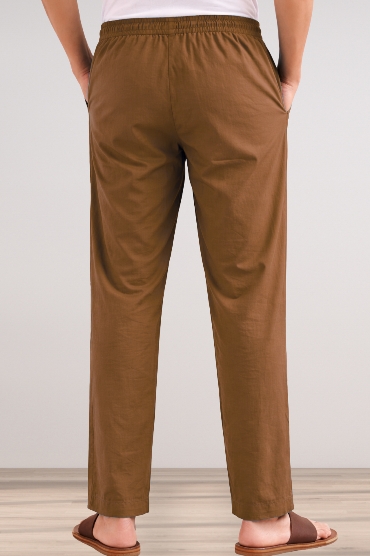 Brown Cotton Pant Pajama