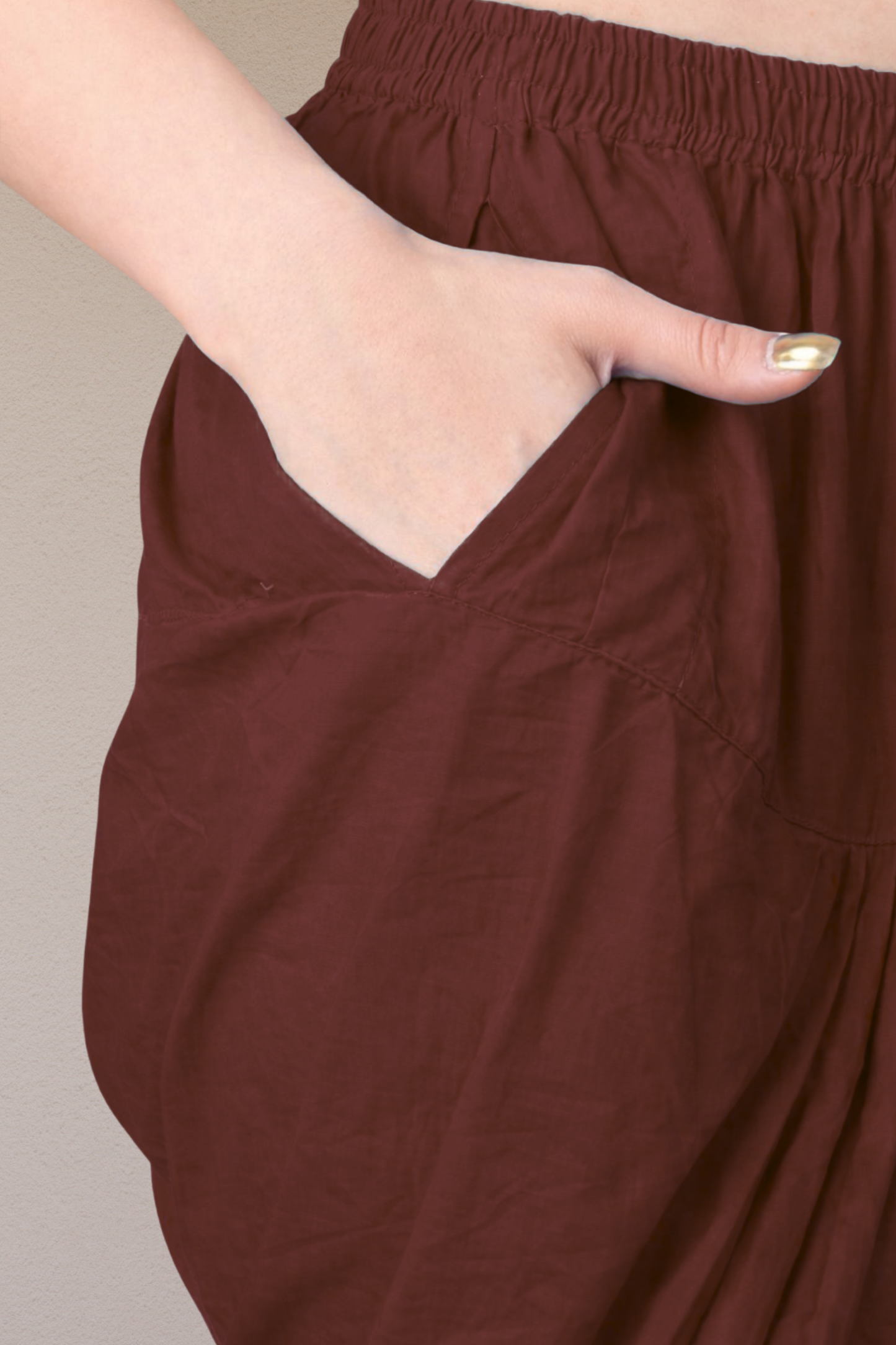Coffee Easy Fit Cotton Salwar