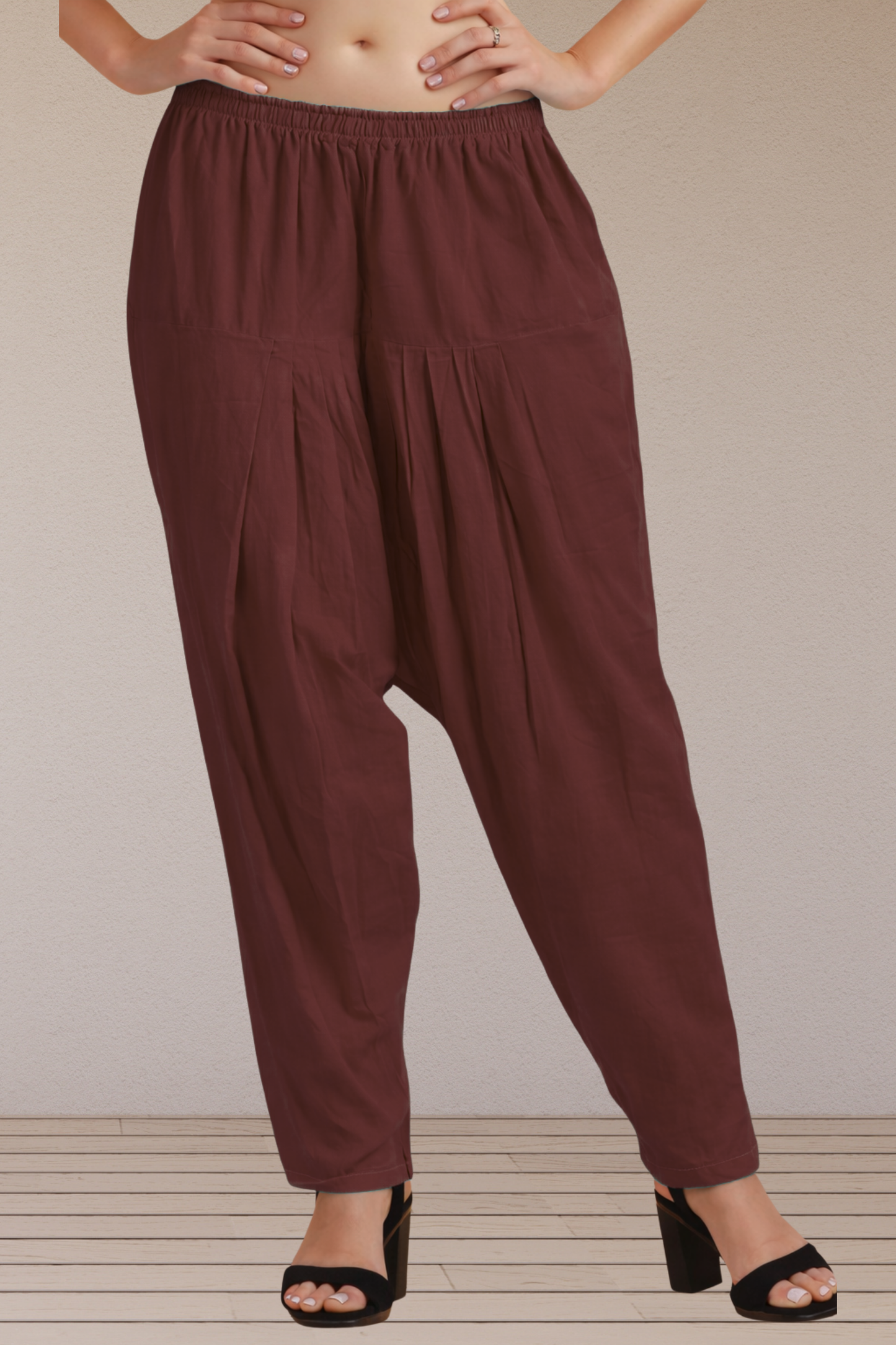 Coffee Easy Fit Cotton Salwar