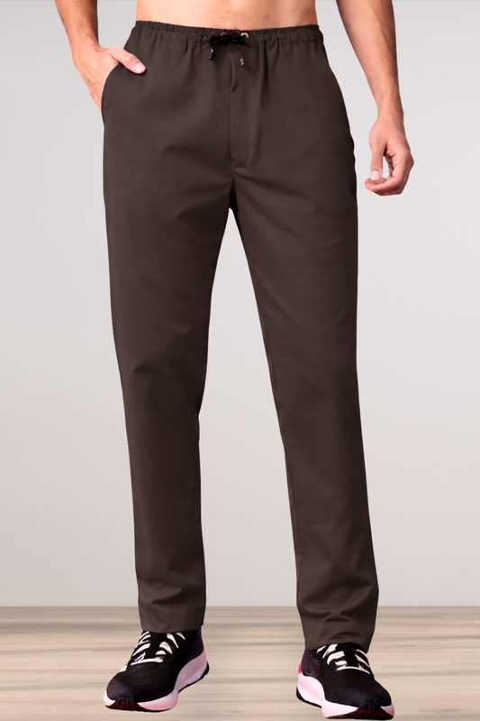 Brown Stretch Cargo Pants- 2 Pocket
