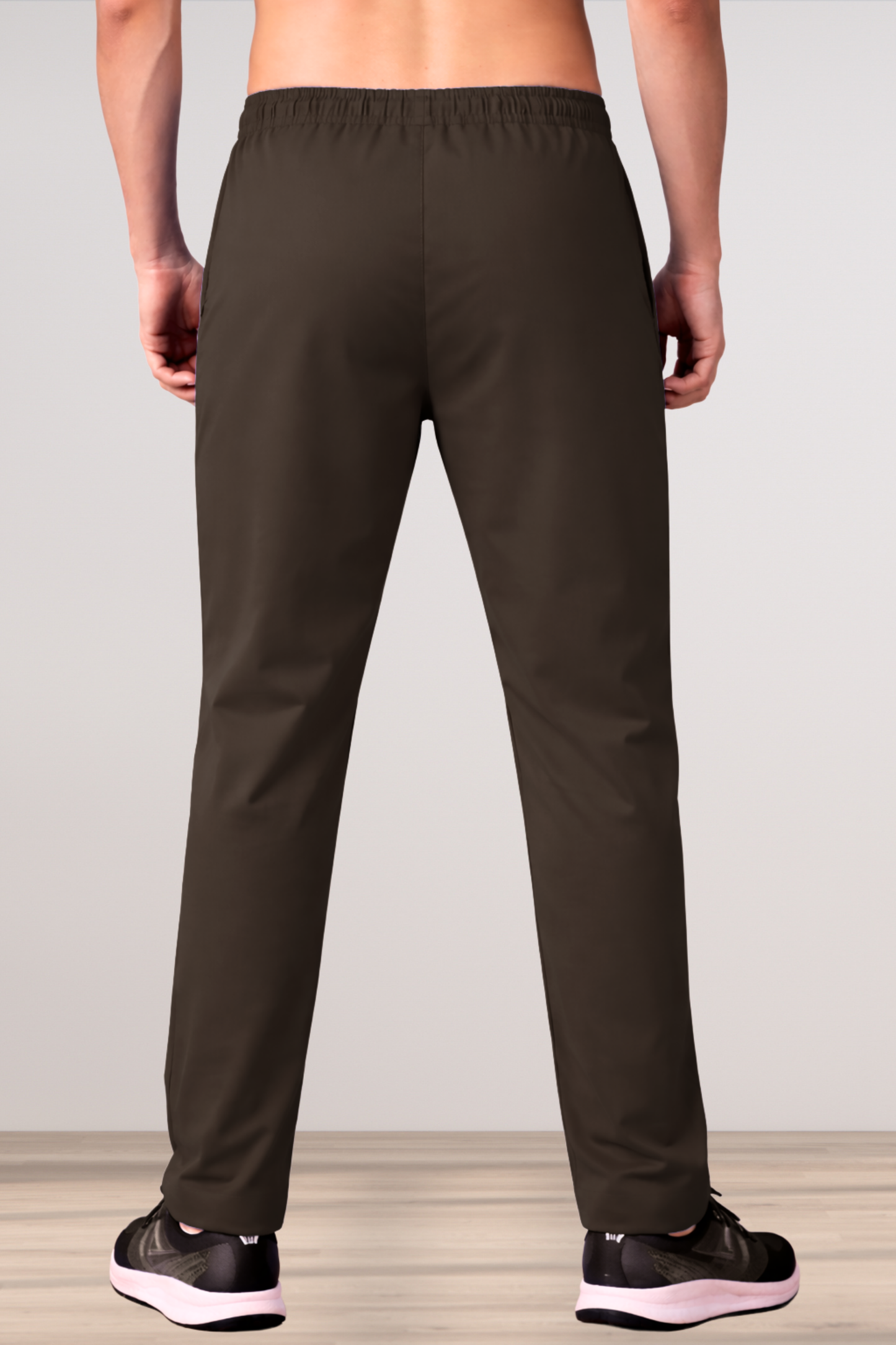 Brown Stretch Cargo Pants- 2 Pocket