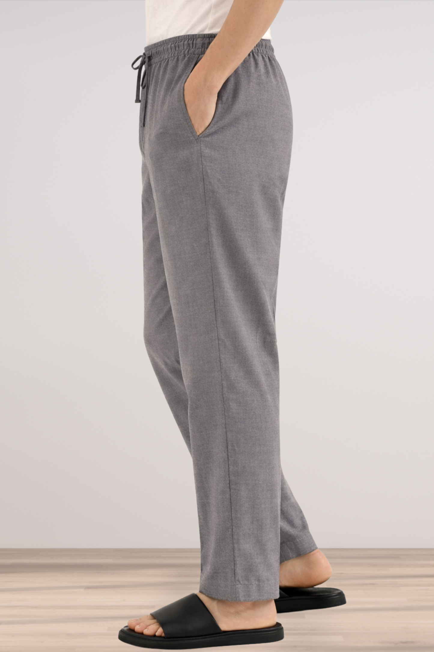 Bubble Grey Cotton Pajama Pants